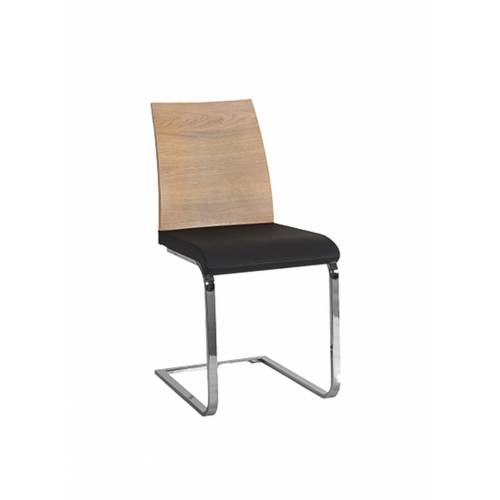 Jedáleň | nowoczesne krzesło, krzesło na stalowych nóżkach , skórzane drewniane 